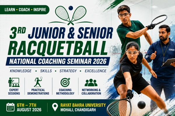 3rd Junior & Senior Racquetball National Coaching Seminar 2026